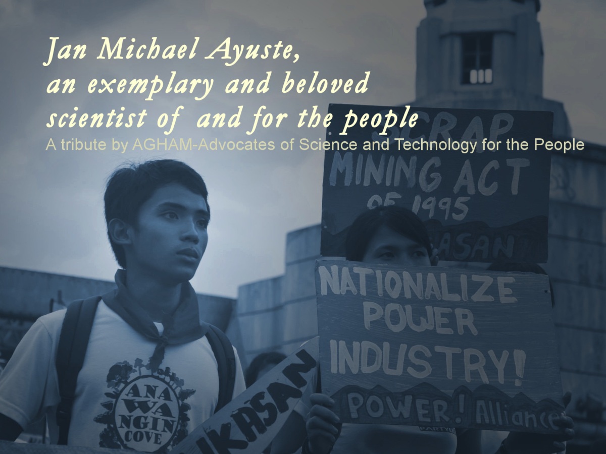 Jan Michael Ayuste, an exemplary and beloved scientist of and for the people